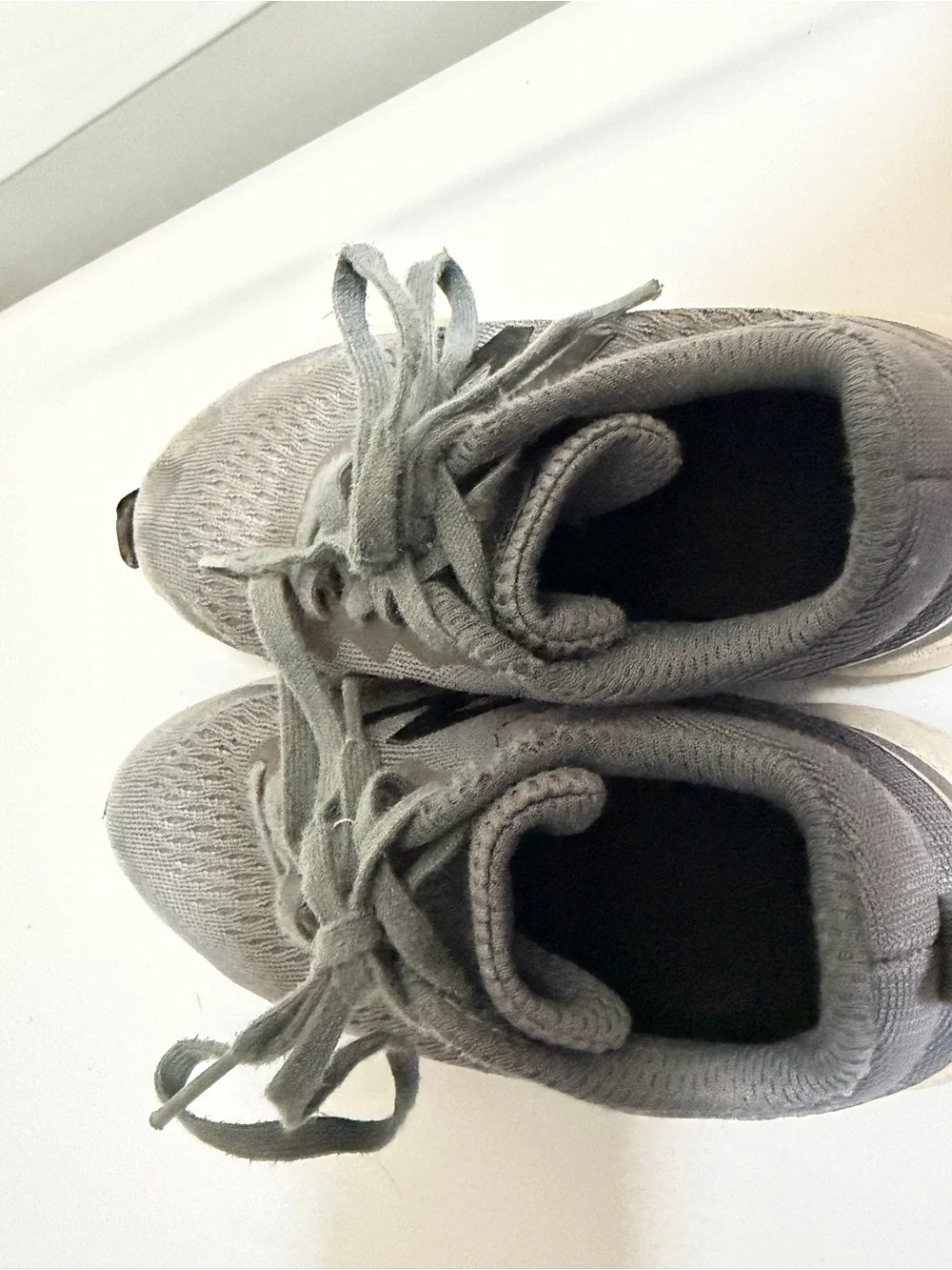 New Balance Kids Gray Lace-Up Sneakers
